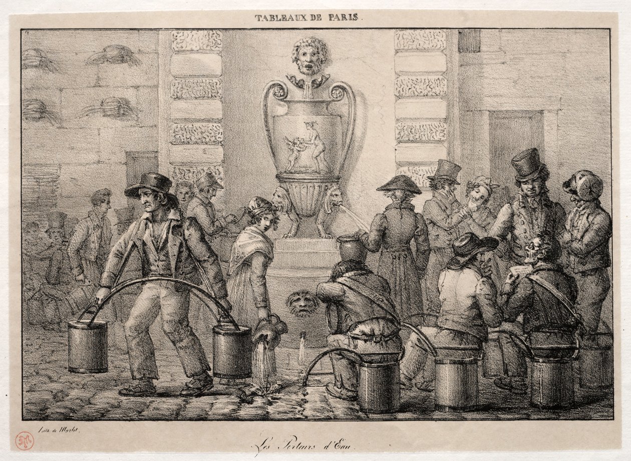 Scenes of Paris: The Water Carriers by Jean Henri Marlet