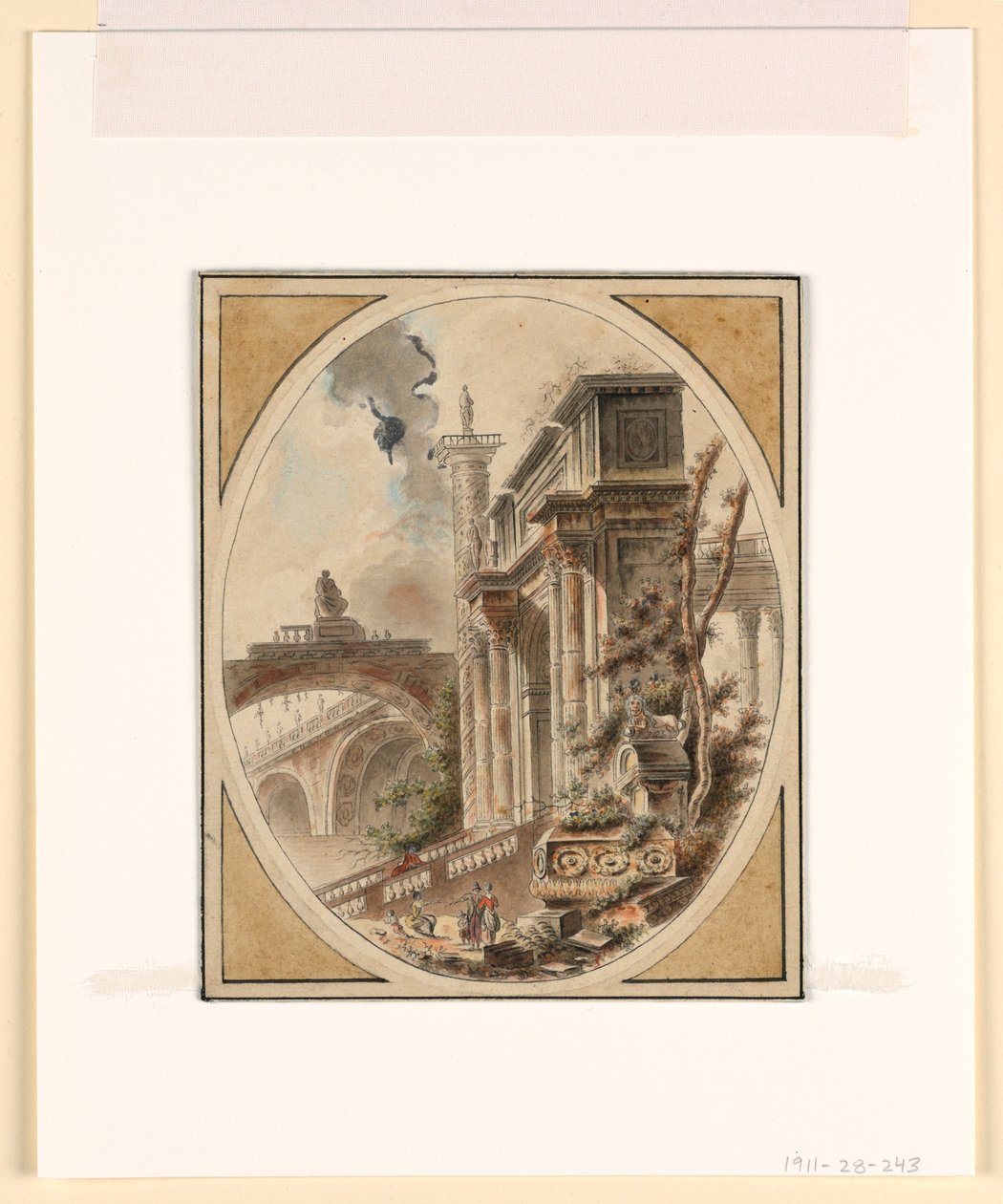 Fantasy of an Architectural Ruin by Jean Henry Alexandre Pernet