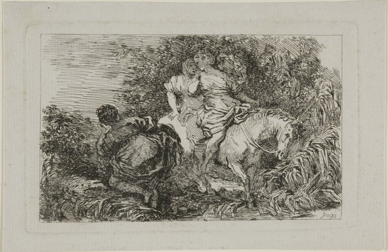 Cloelia and Her Companions by Jean Honore Fragonard