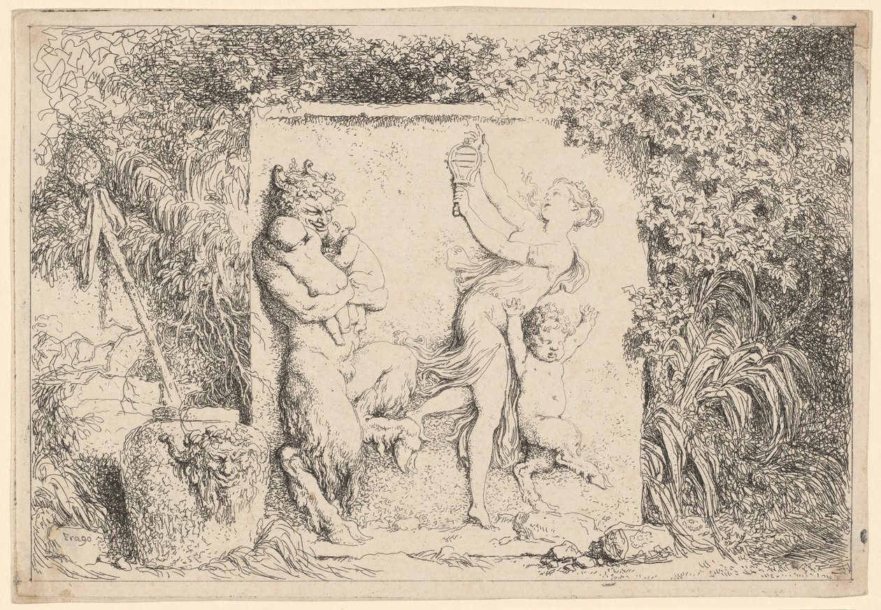 Dance of the Satyrs by Jean Honore Fragonard