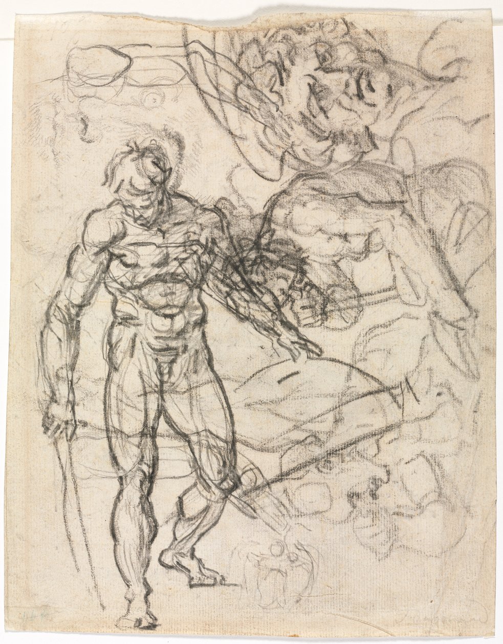 Figure Studies (verso) by Jean Honore Fragonard