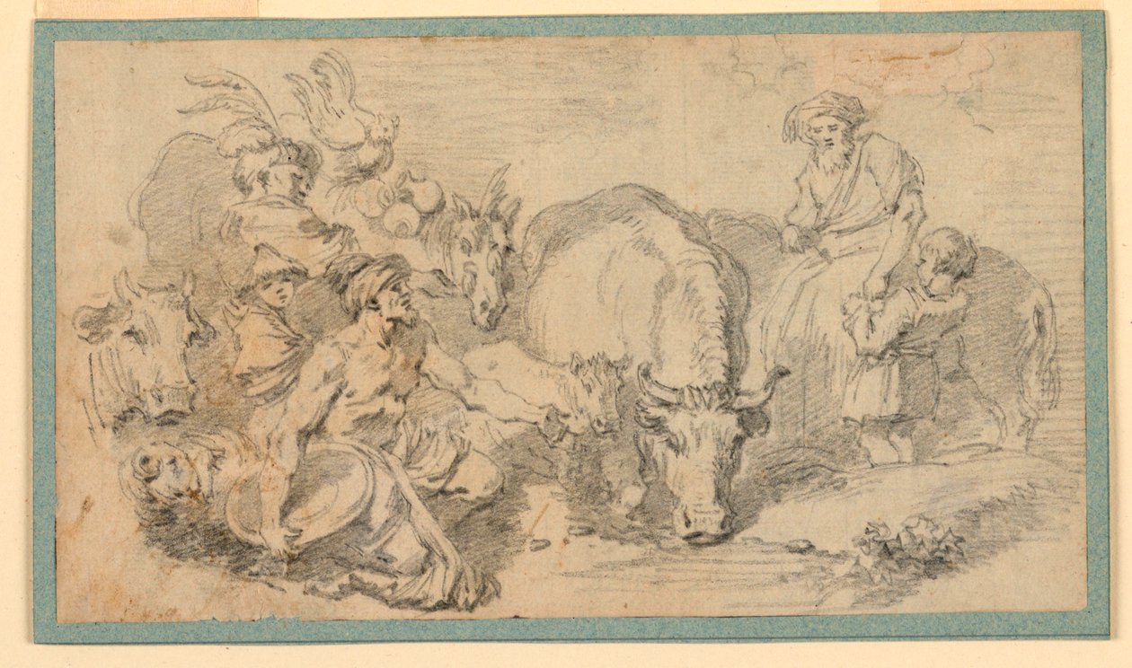 Oriental Scene by Jean Honore Fragonard