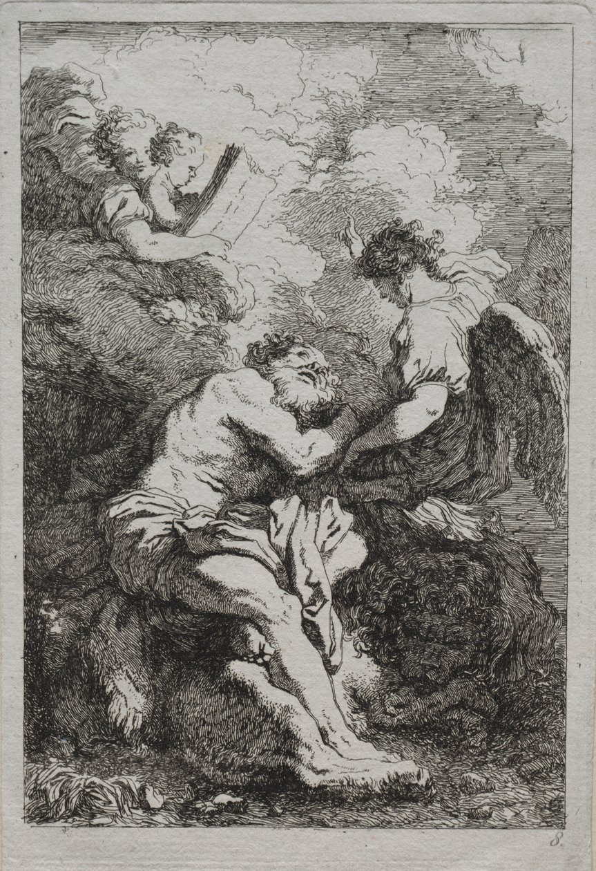 Saint Jerome by Jean Honore Fragonard