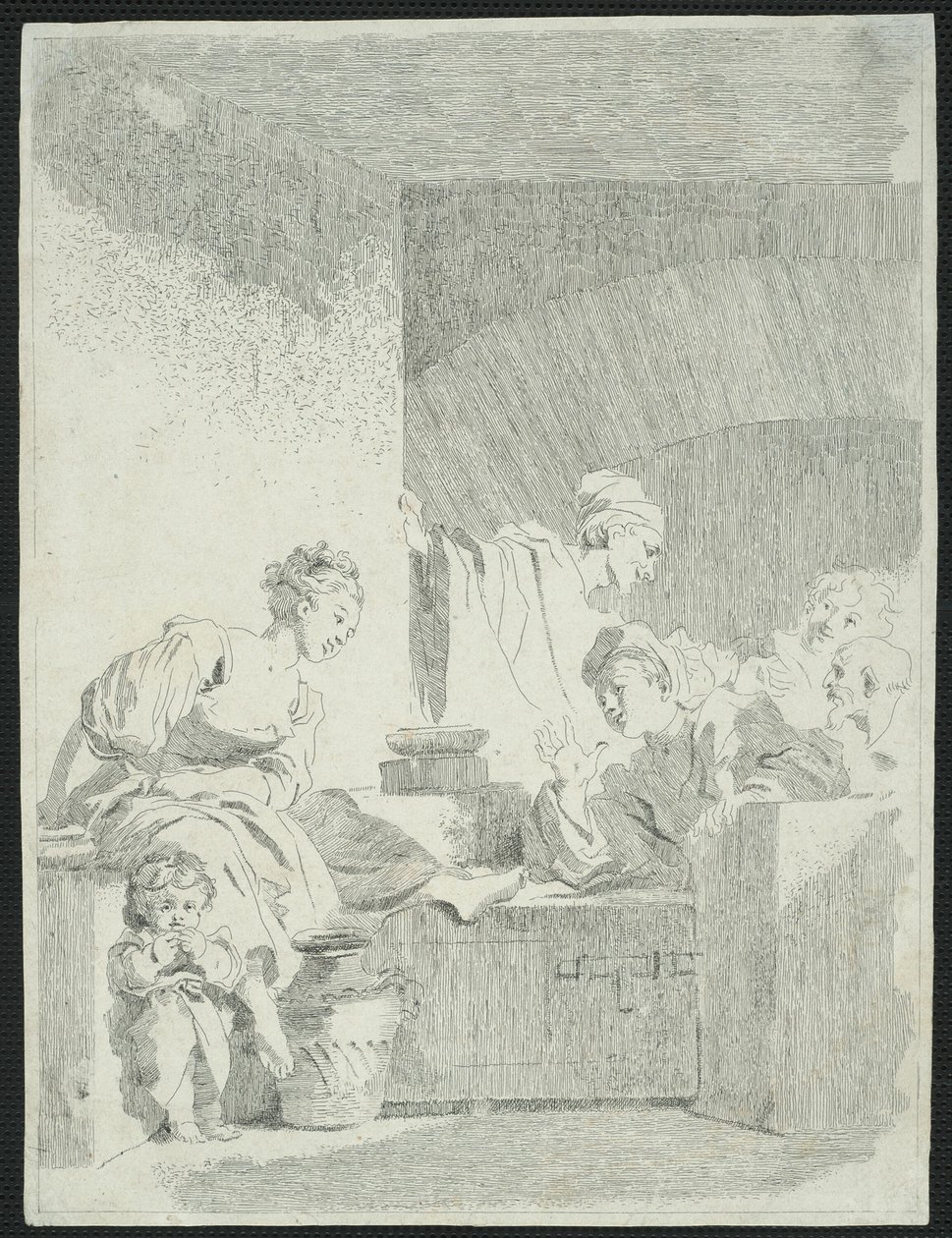 The Interior by Jean Honore Fragonard