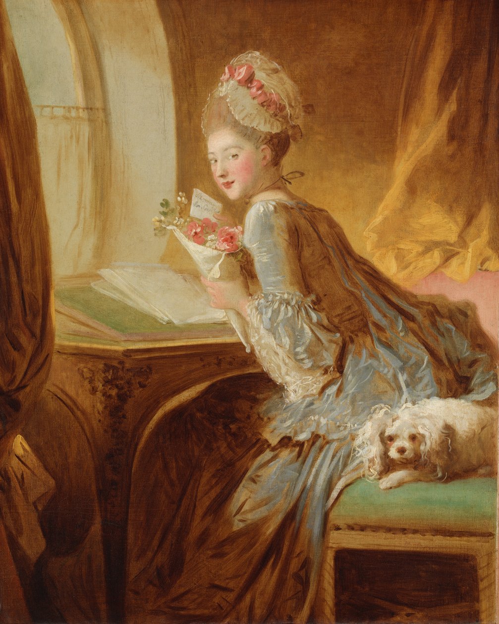 The Love Letter by Jean Honore Fragonard