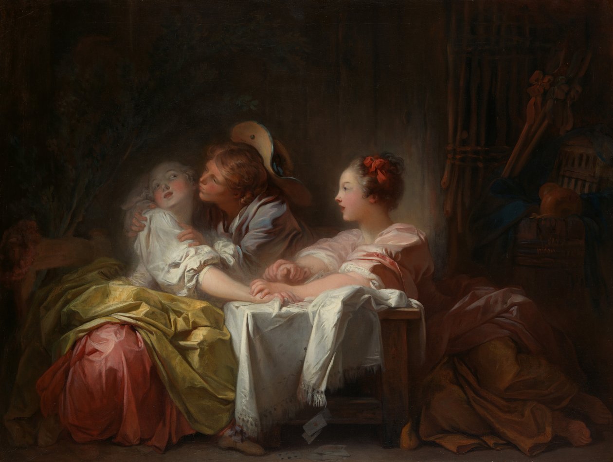 The Stolen Kiss by Jean Honore Fragonard