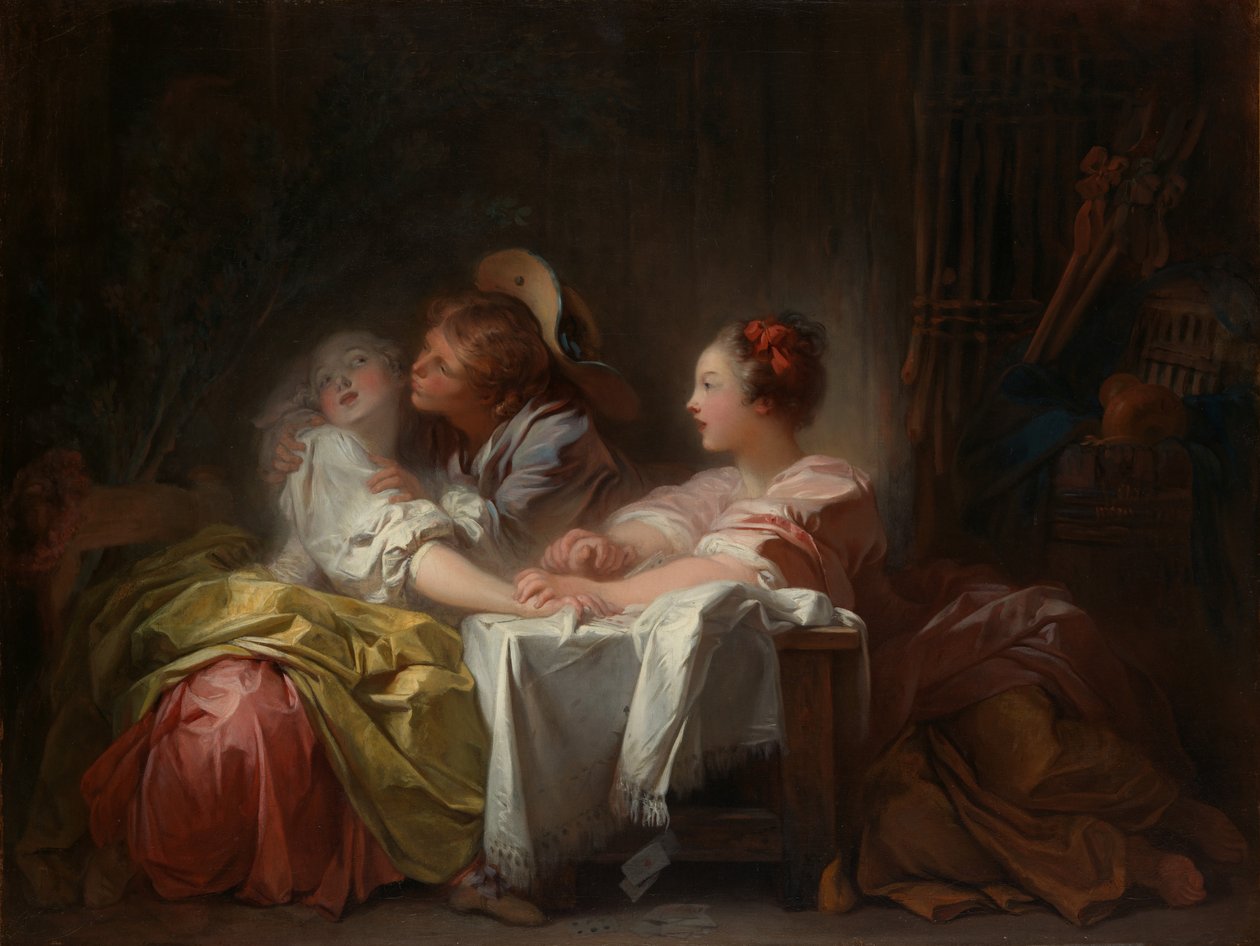 The Stolen Kiss by Jean Honore Fragonard