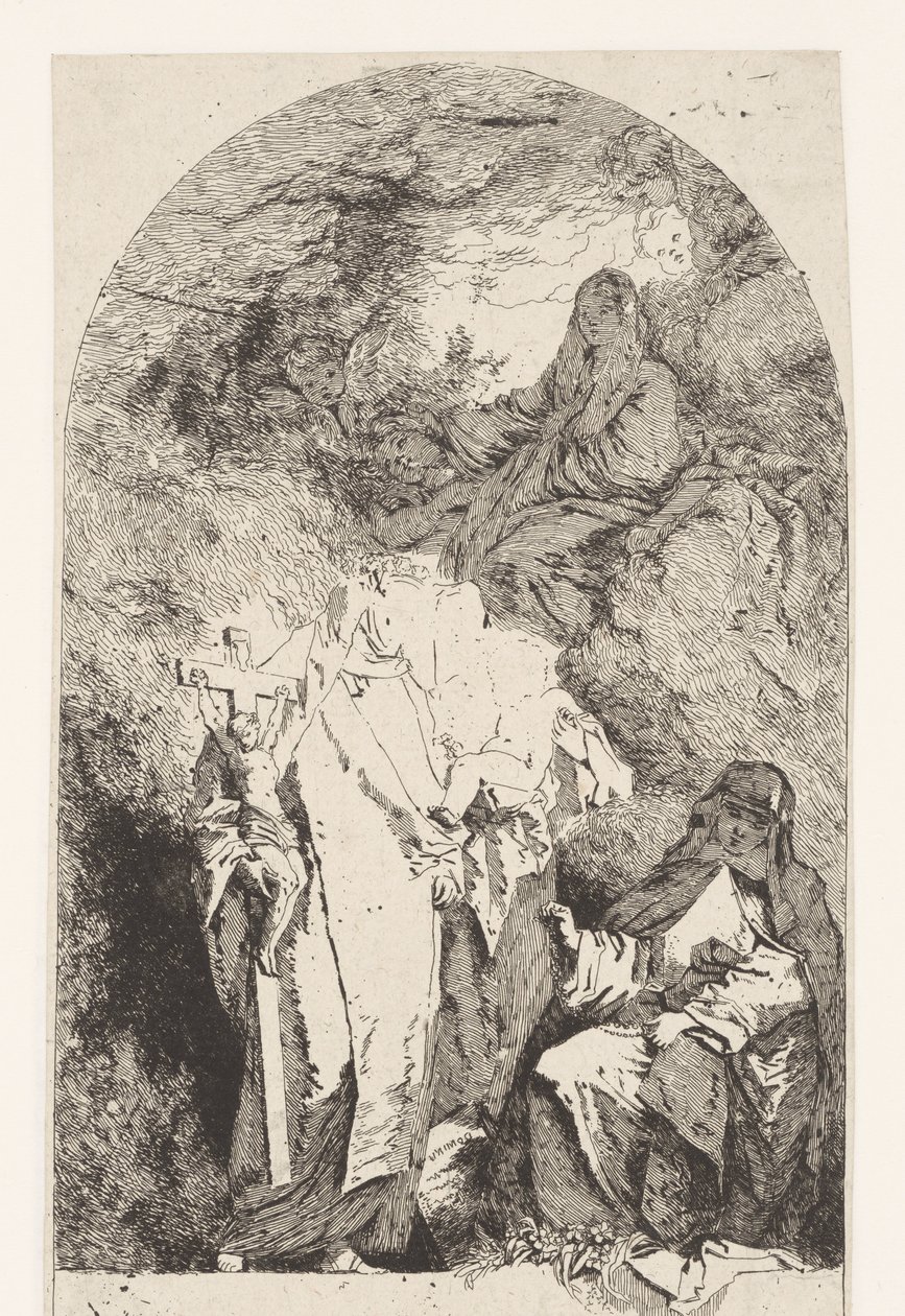 Glorification of Mary by Jean Honore Fragonard