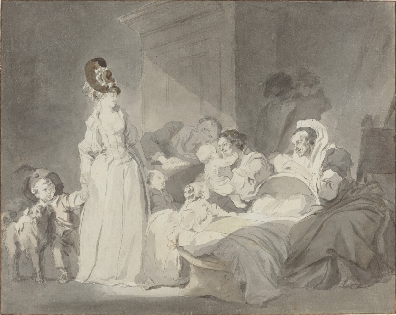 Visit to the Nurse by Jean Honore Fragonard