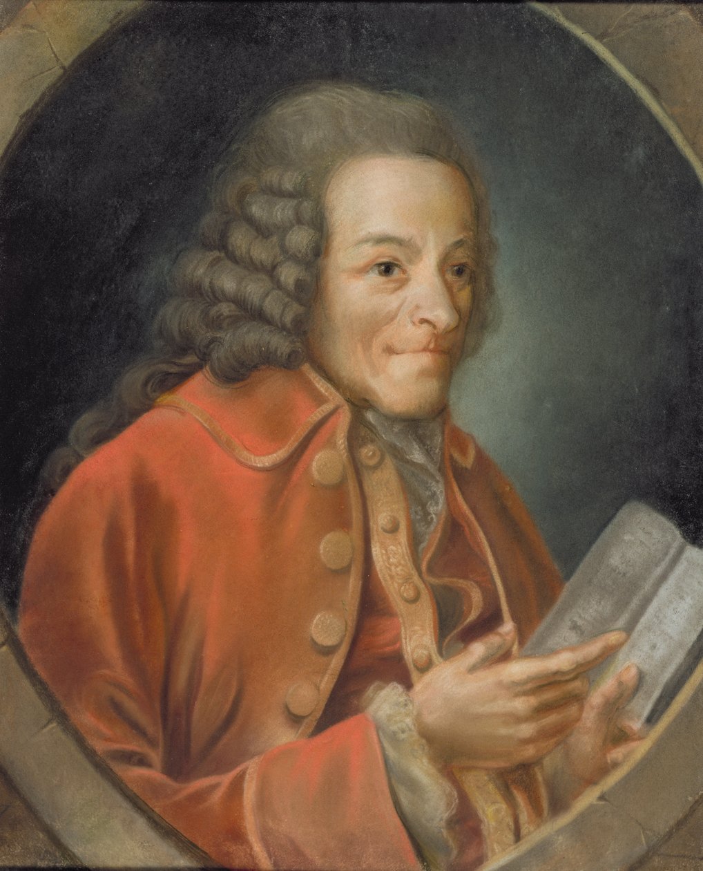 Portrait of Voltaire by Jean Huber