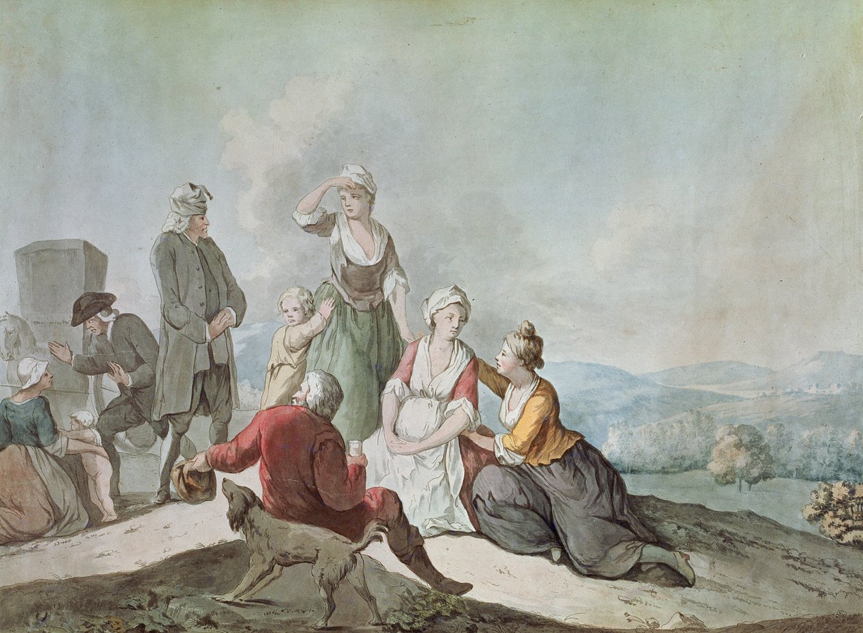 Voltaire Conversing with the Peasants in Ferney by Jean Huber