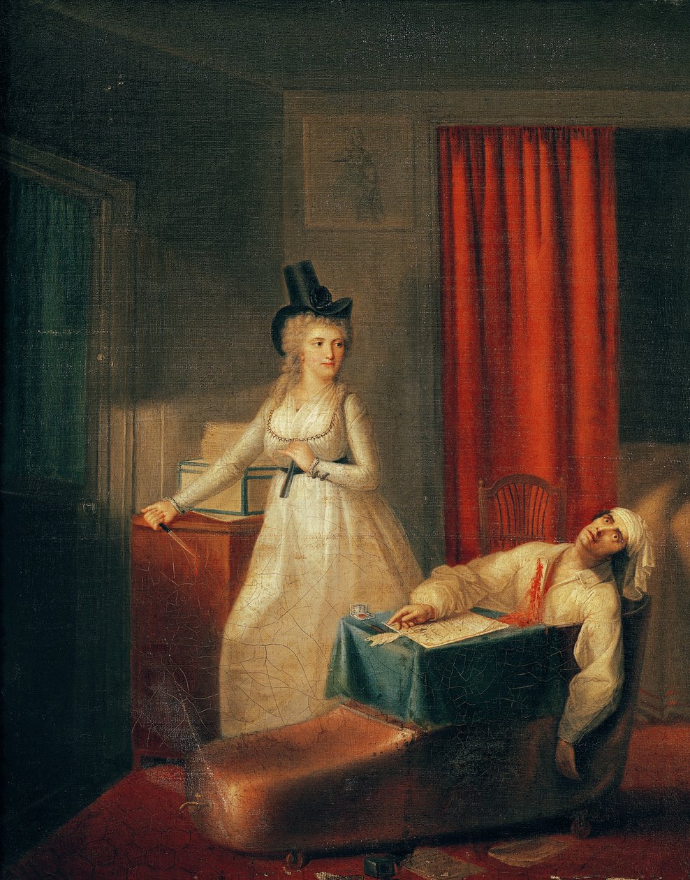 The Murder of Marat by Jean Jacques Hauer
