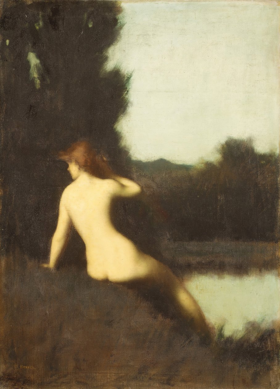 A Bather Echo by Jean Jacques Henner