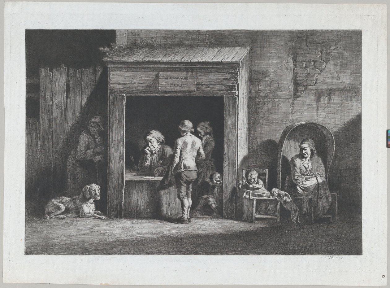The Public Scrivener by Jean Jacques de Boissieu