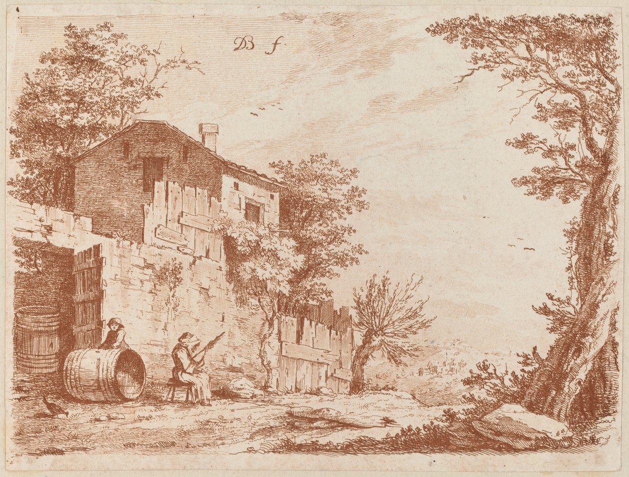 The Spinner by Jean Jacques de Boissieu