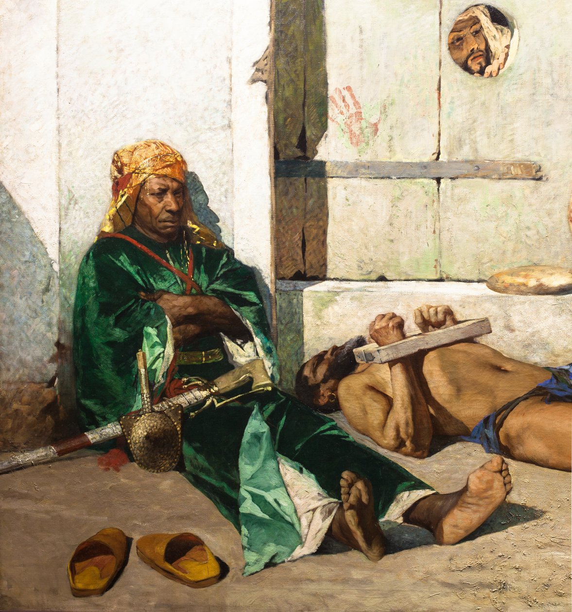 Moroccan Prisoners (detail) by Jean Joseph Benjamin Constant