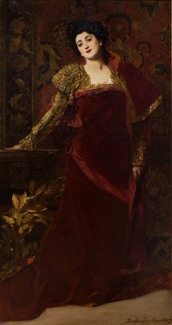Portrait of Emma Calvé by Jean Joseph Benjamin Constant