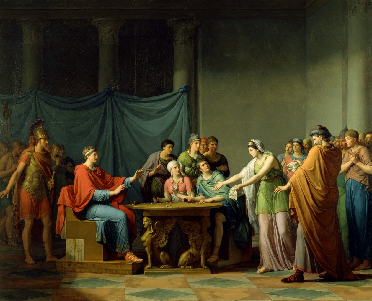 Berenice Reproaching Ptolemy by Jean Joseph Taillasson