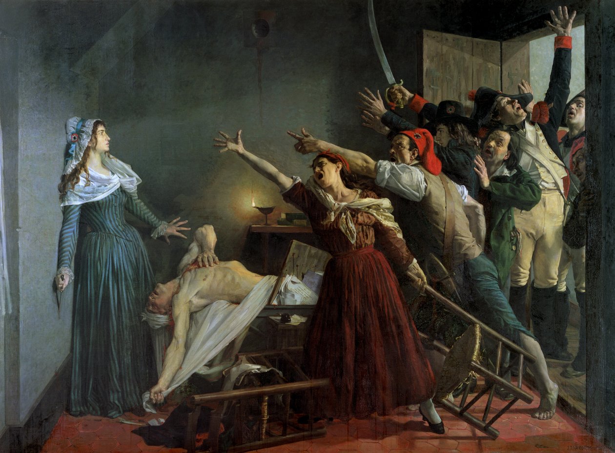 The Assassination of Marat, 1886 by Jean Joseph Weerts
