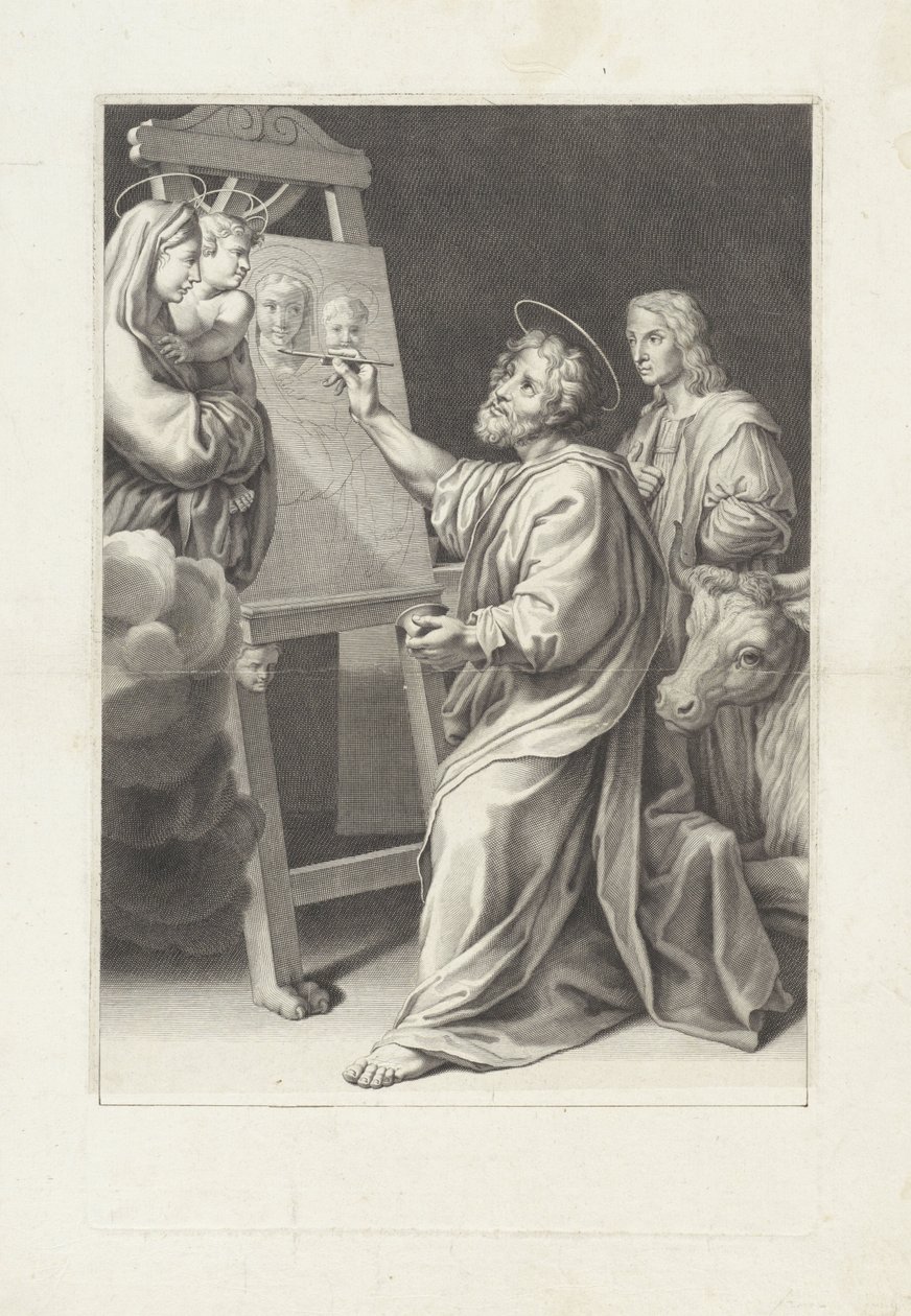Luke Painting Mary by Jean Langlois