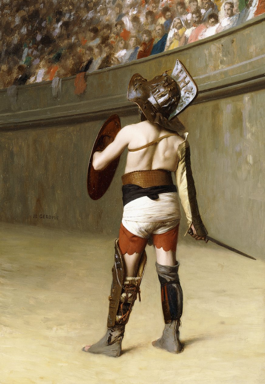 Mirmillon - A Gallic Gladiator by Jean Leon Gerome