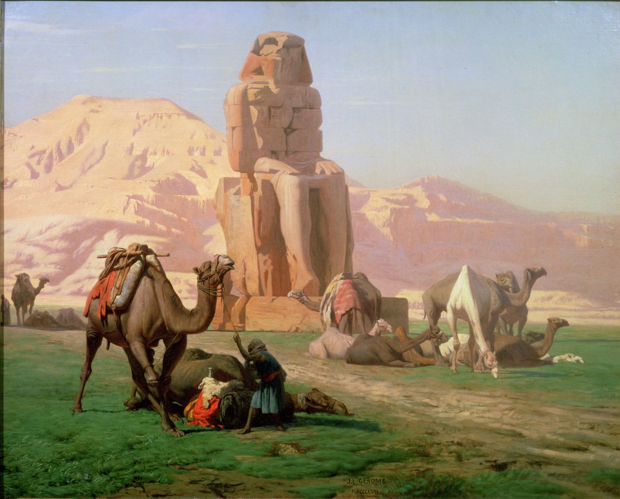 The Colossus of Memnon by Jean Leon Gerome