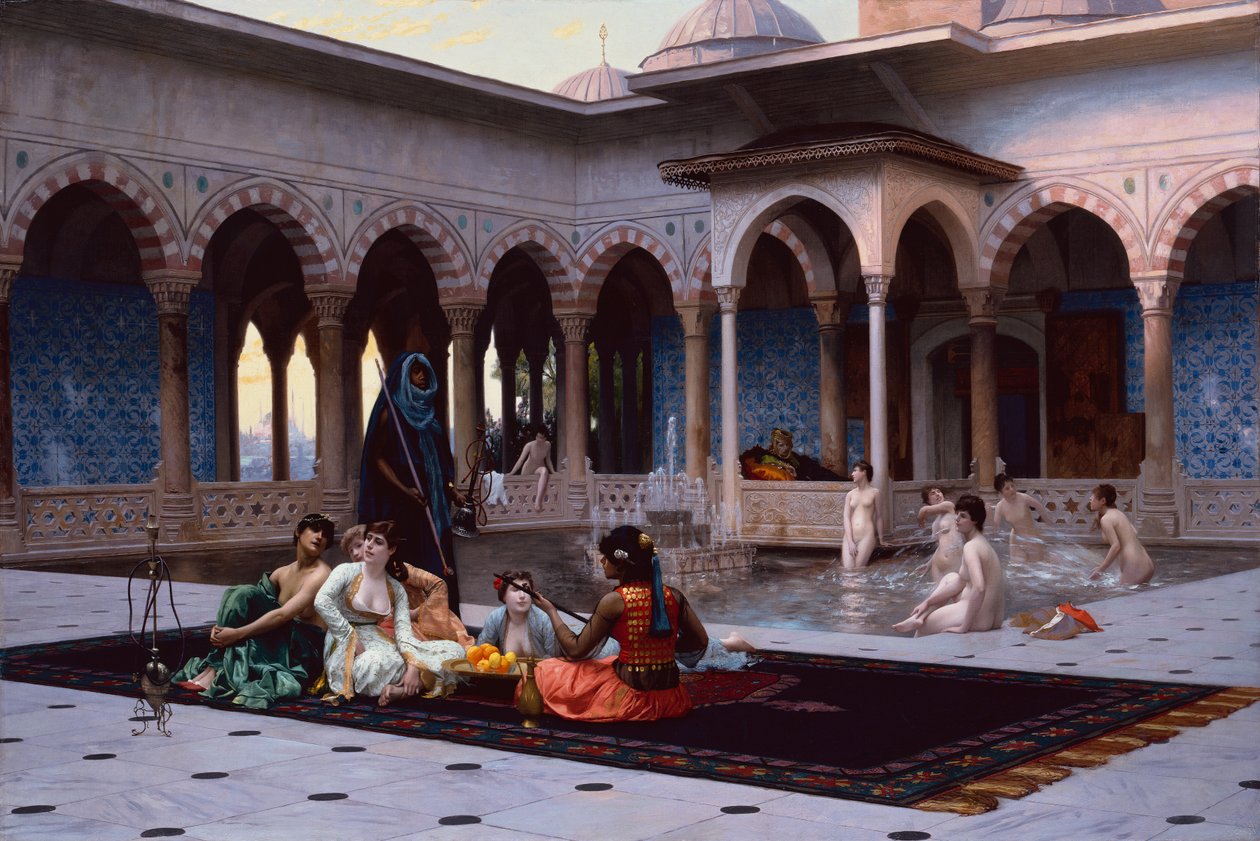 The Terrace of the Seraglio by Jean Leon Gerome