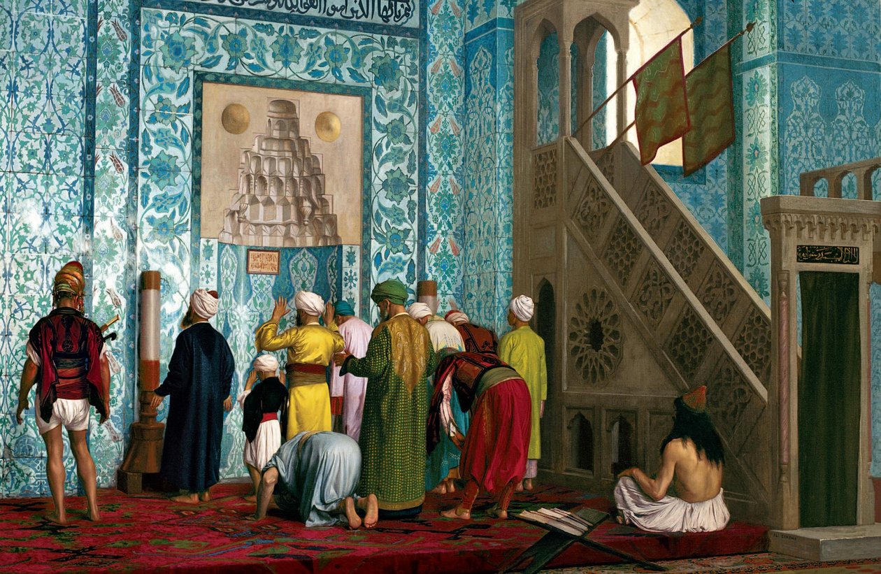The Blue Mosque by Jean Leon Gerome