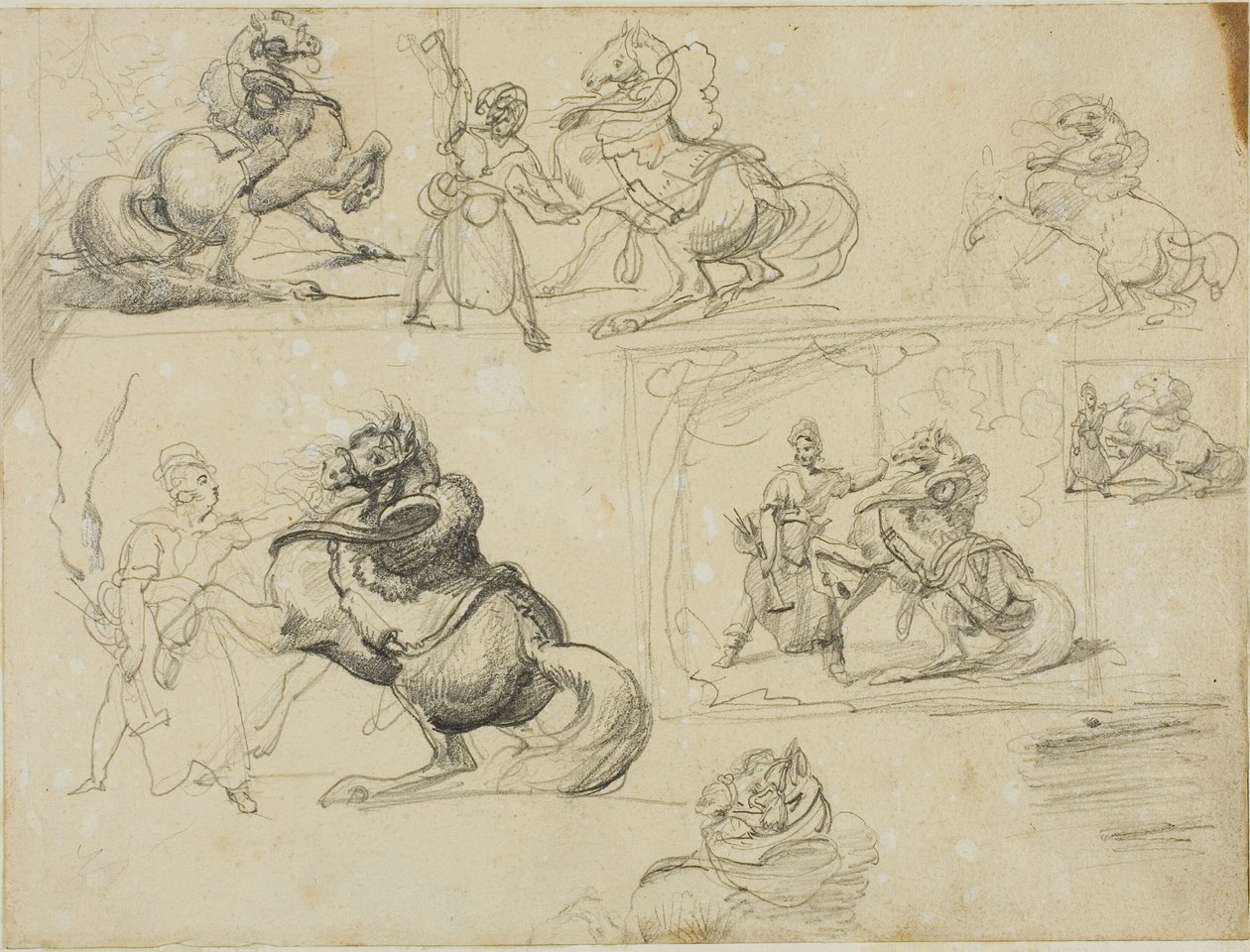 Studies by Jean Louis André Théodore Géricault