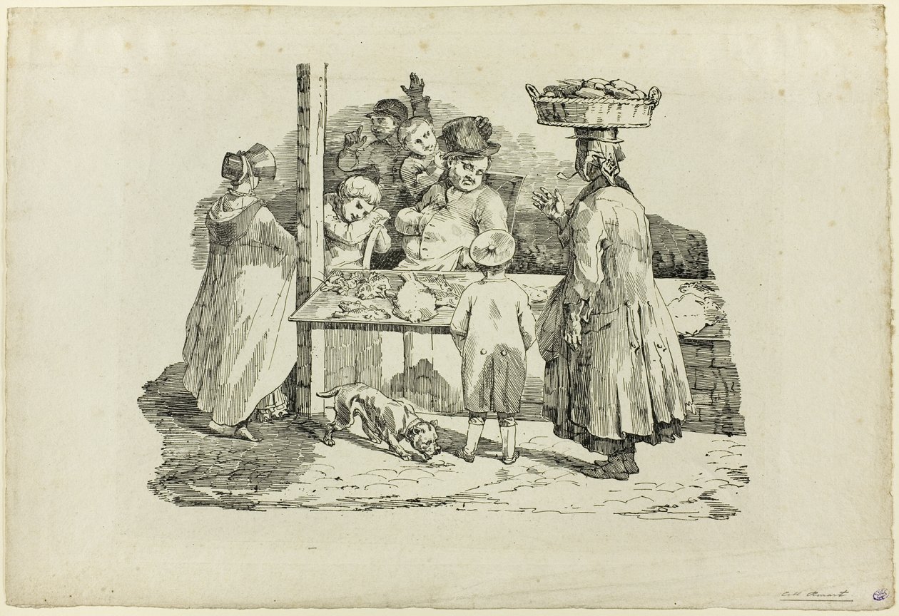 The Sleeping Fishmonger by Jean Louis André Théodore Géricault