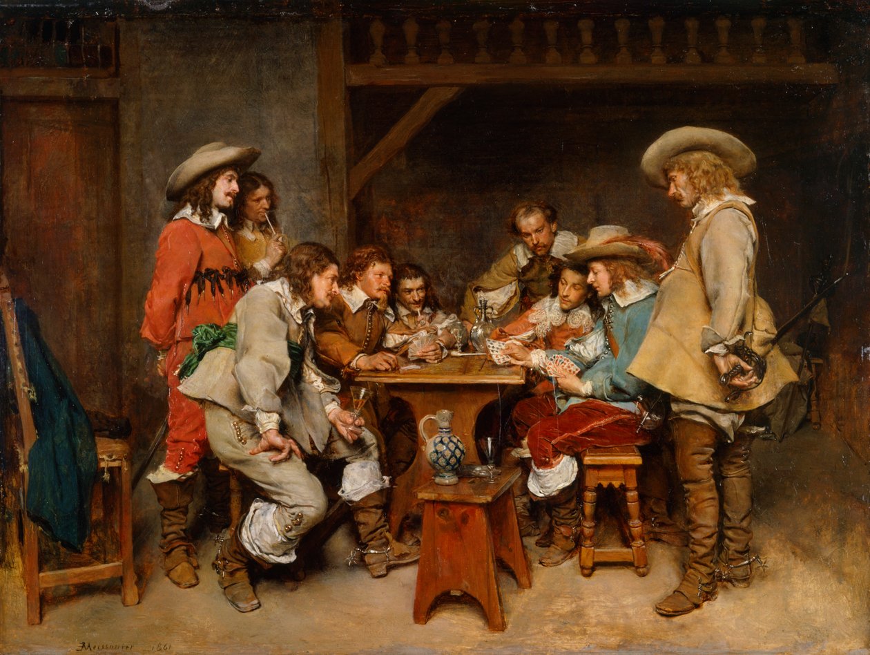 Innocents and Card Sharpers, 1861 by Jean Louis Ernest Meissonier