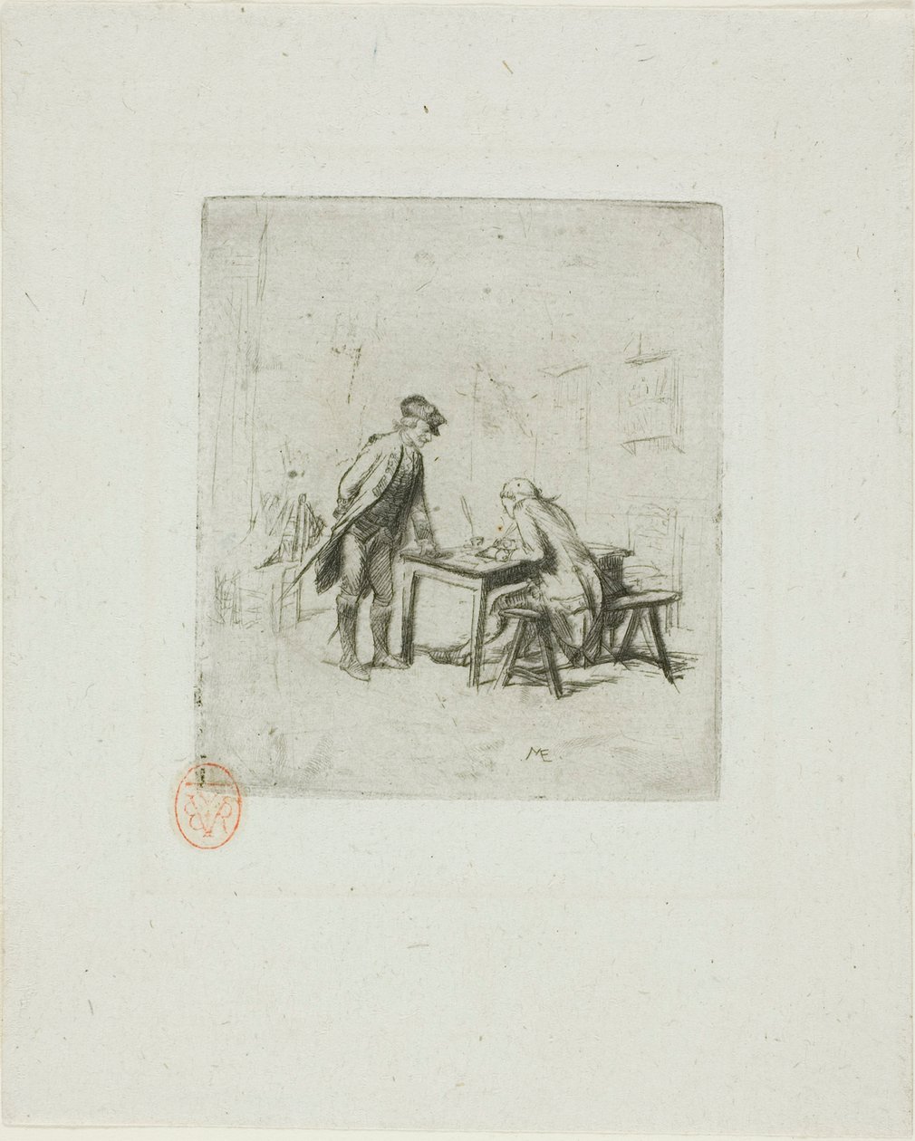 The Sergeant Reporter by Jean Louis Ernest Meissonier