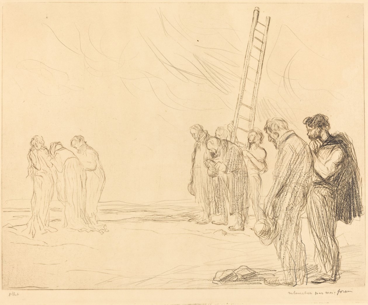 Calvary (second plate) by Jean Louis Forain