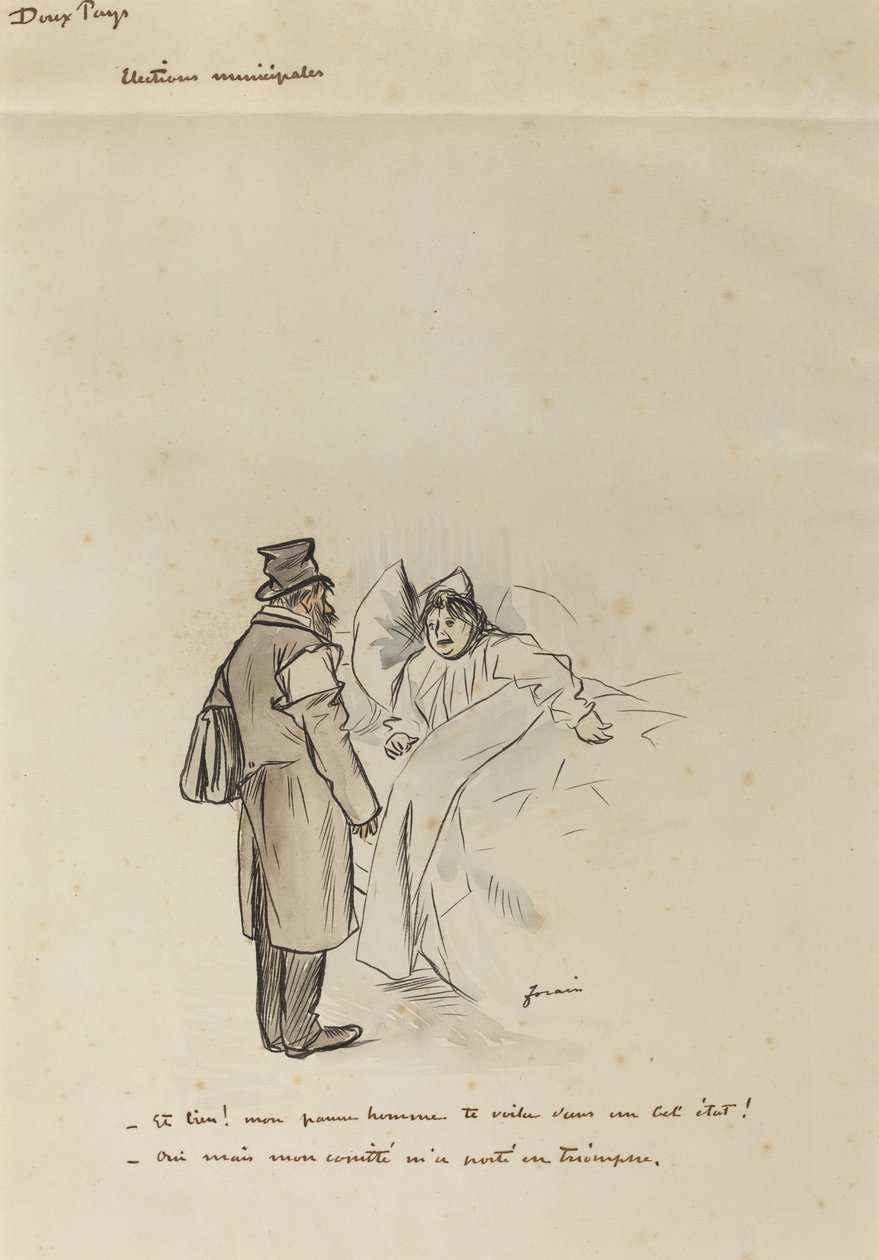 Municipal Elections by Jean Louis Forain