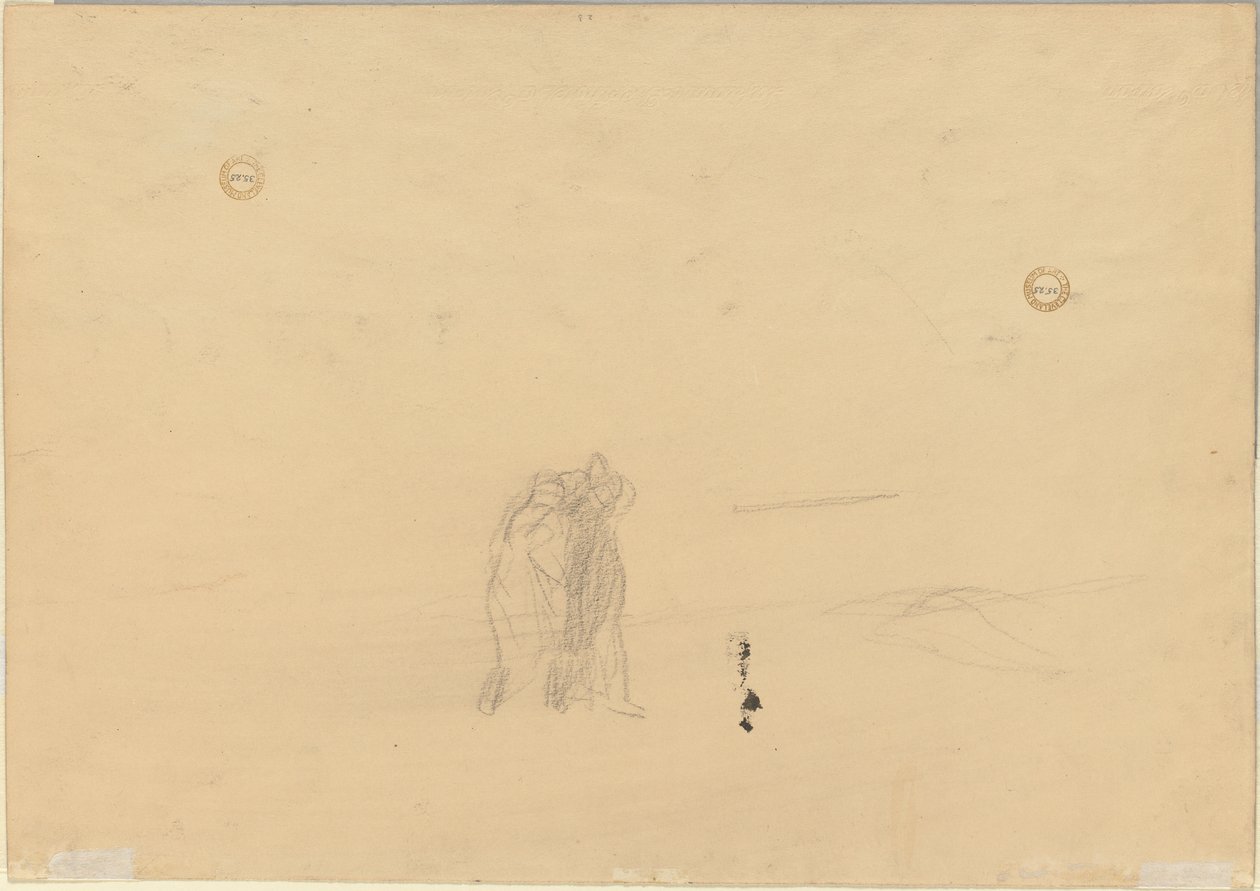 Figures in a Landscape (verso) by Jean Louis Forain