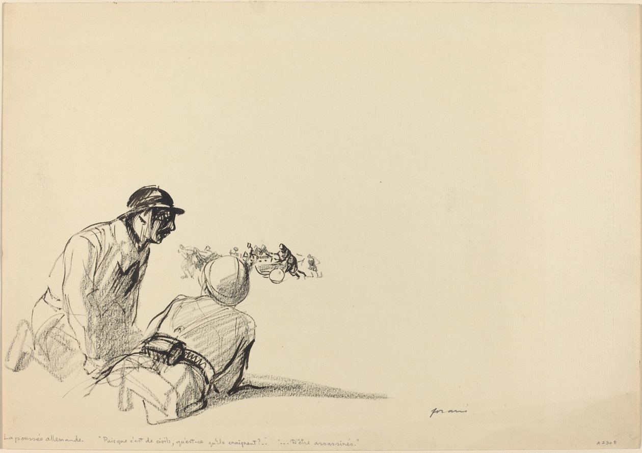 German Advance by Jean Louis Forain
