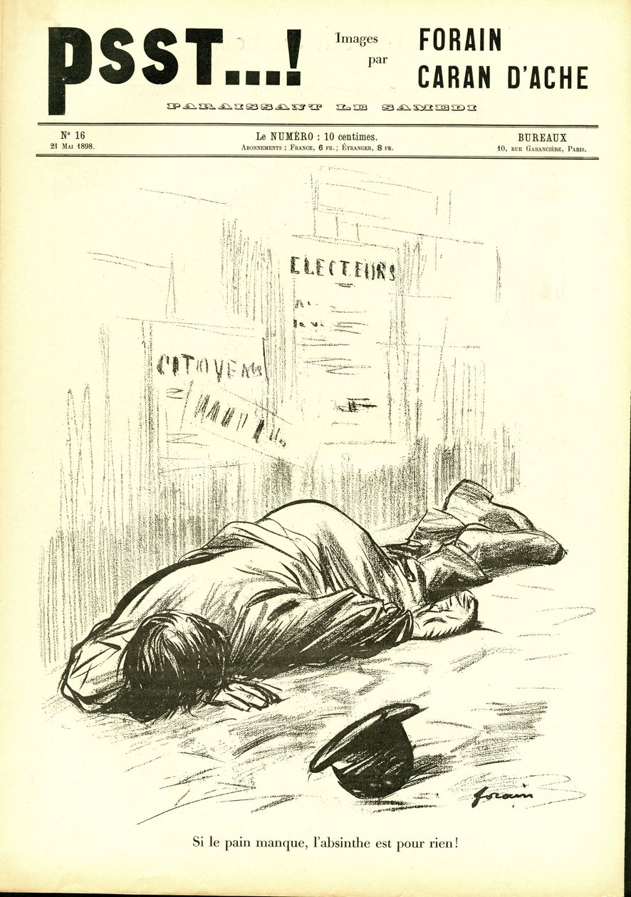 Illustration in Psst...! by Jean Louis Forain
