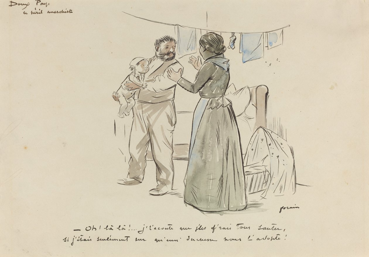 The Anarchist Peril by Jean Louis Forain