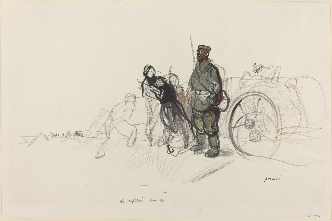 The German Retreat by Jean Louis Forain