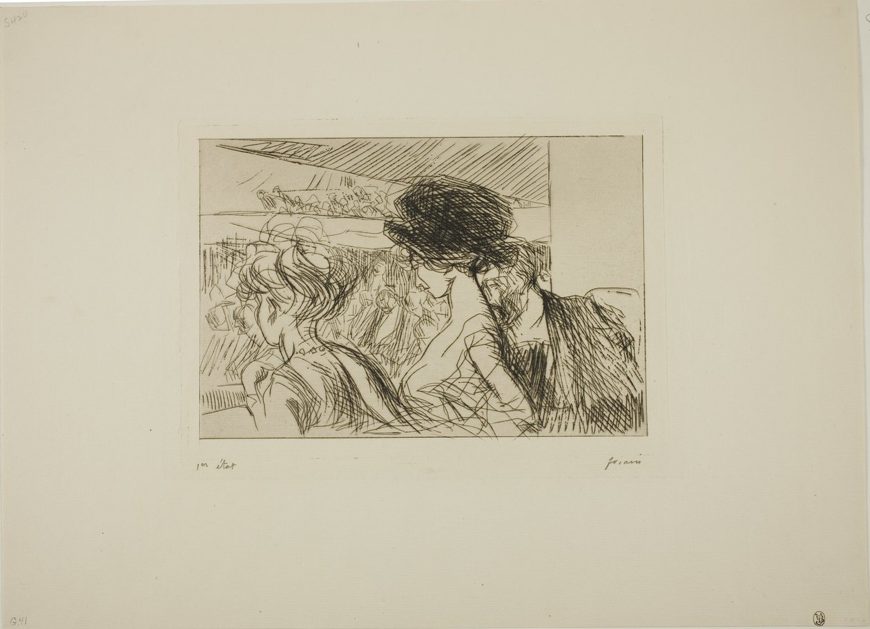 Lower Box at the Theater by Jean Louis Forain