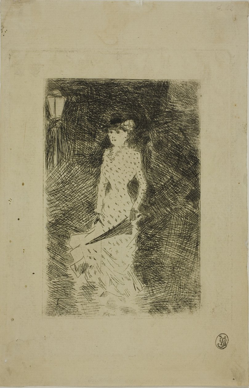 Strolling Woman with Umbrella by Jean Louis Forain