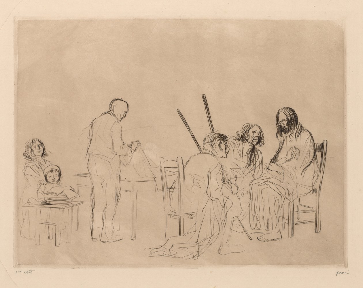 Supper at Emmaus by Jean Louis Forain
