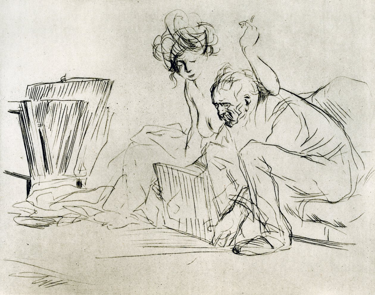 The Model at Rest, 1925 by Jean Louis Forain