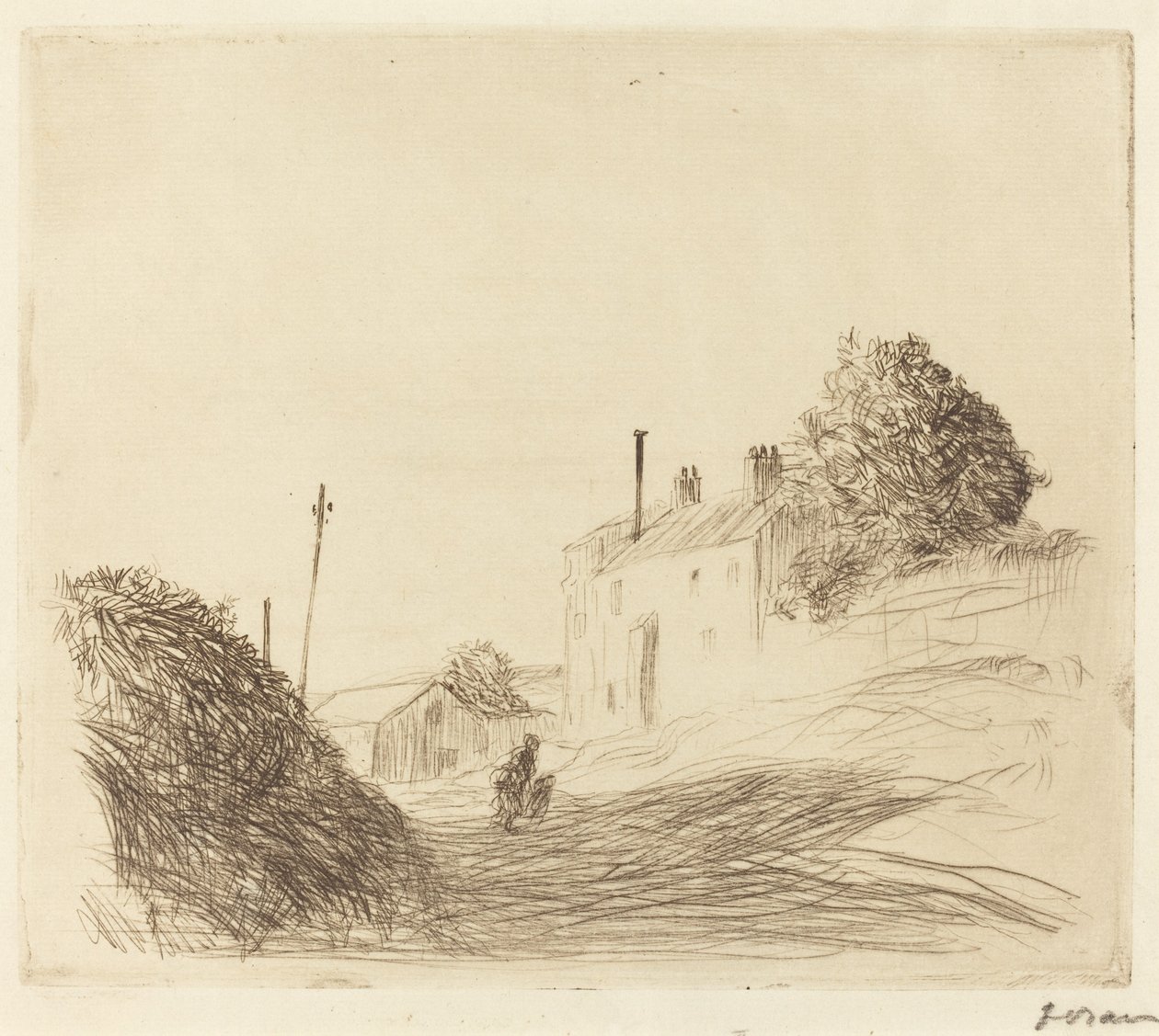 The Road to Rocquencourt by Jean Louis Forain