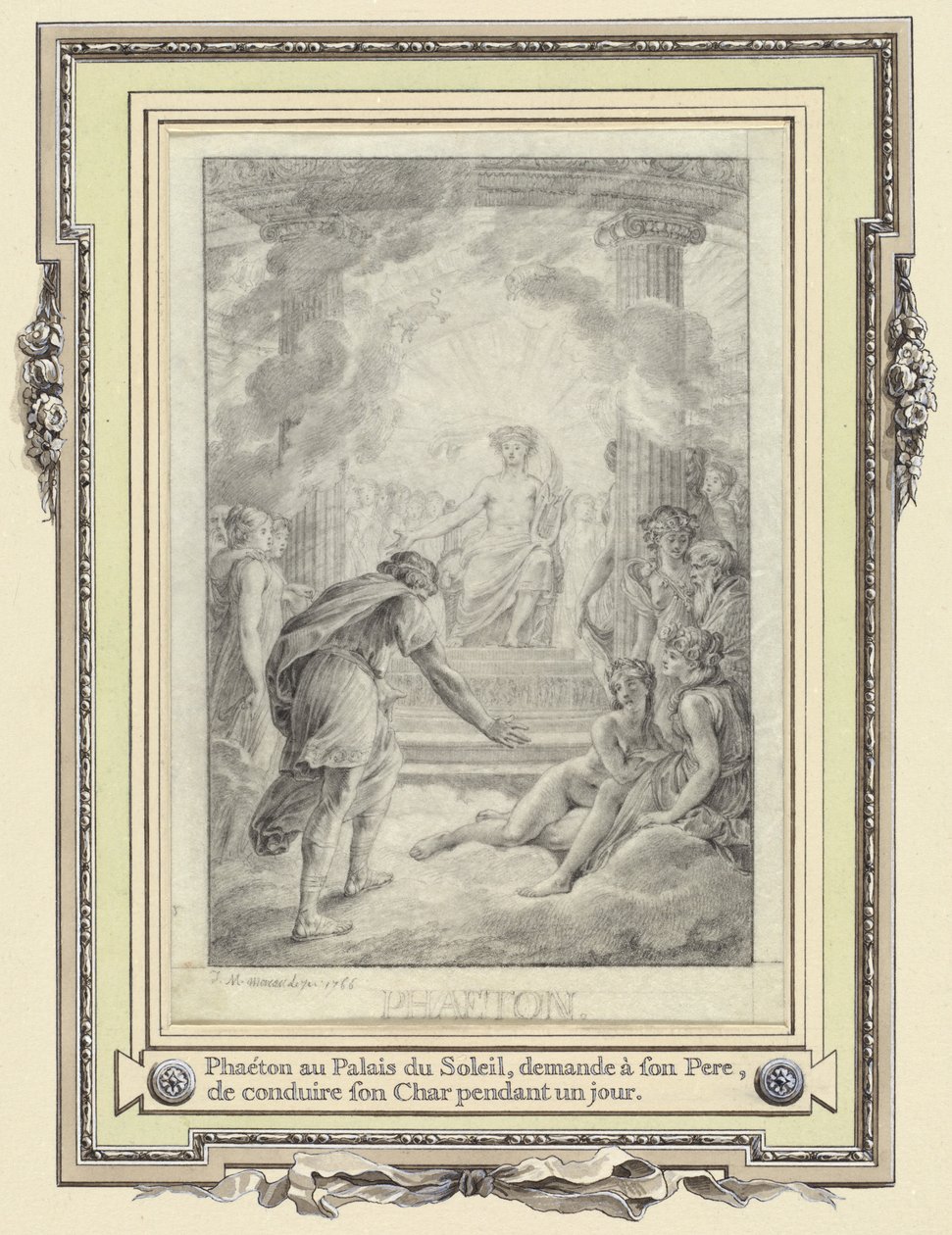 Phaeton at the Palace of the Sun by Jean Michel Moreau