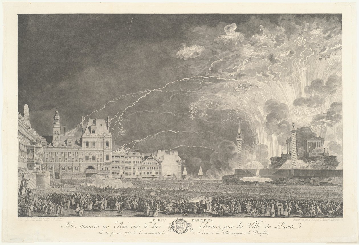 The Fireworks by Jean Michel Moreau