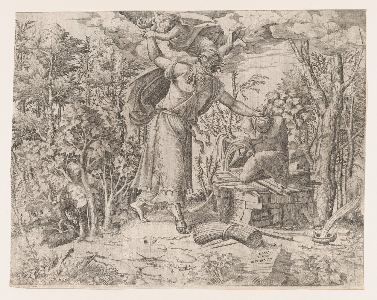 Abraham Sacrificing Isaac by Jean Mignon