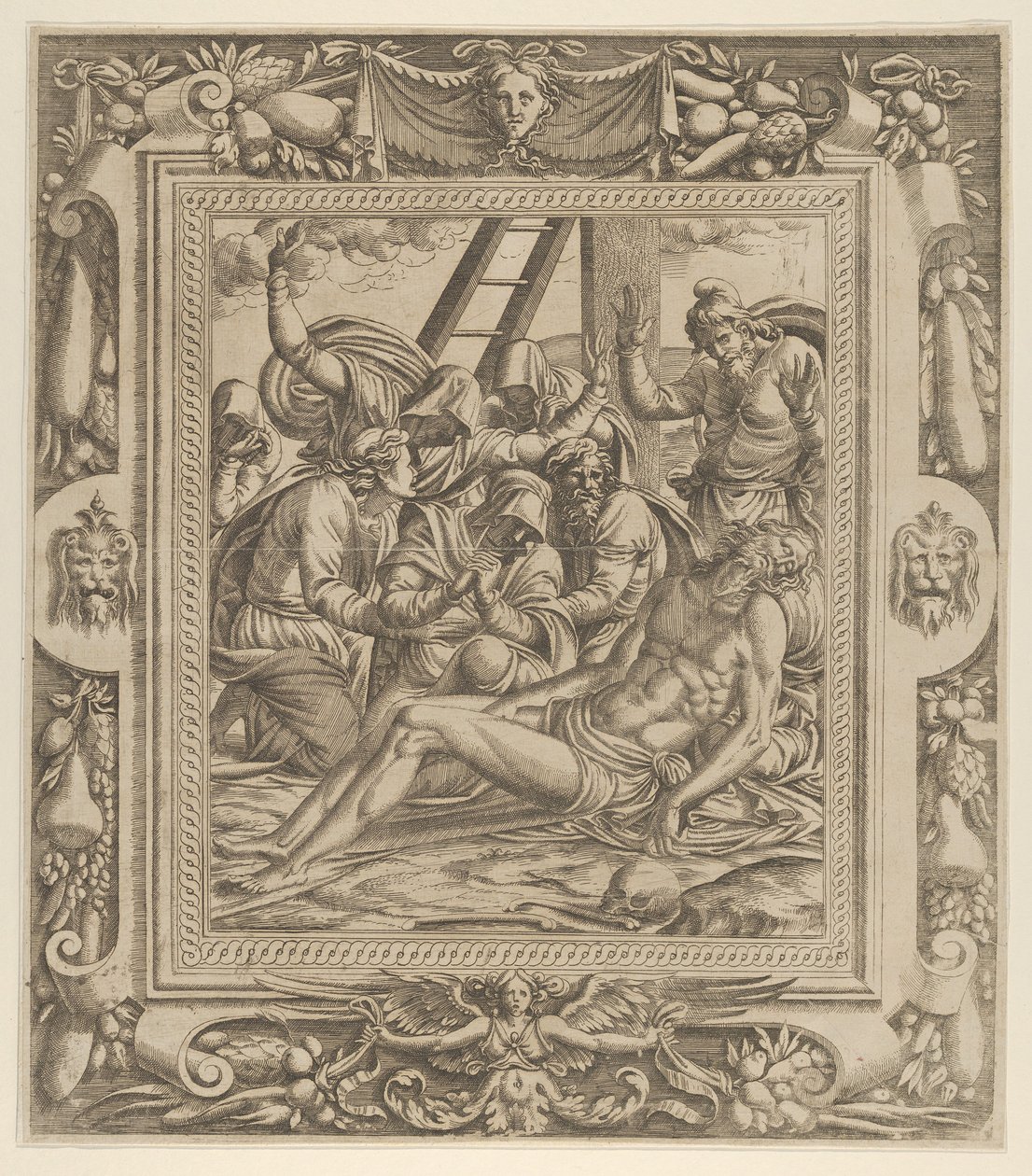 The Lamentation over Christ by Jean Mignon