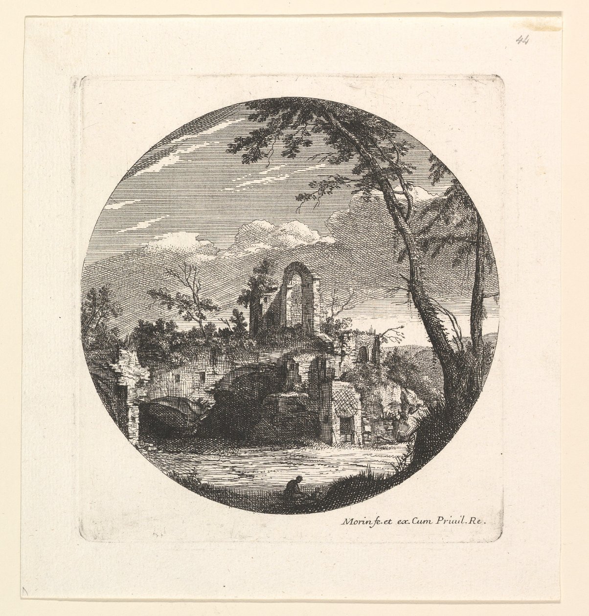 The Ruins in the Background by Jean Morin