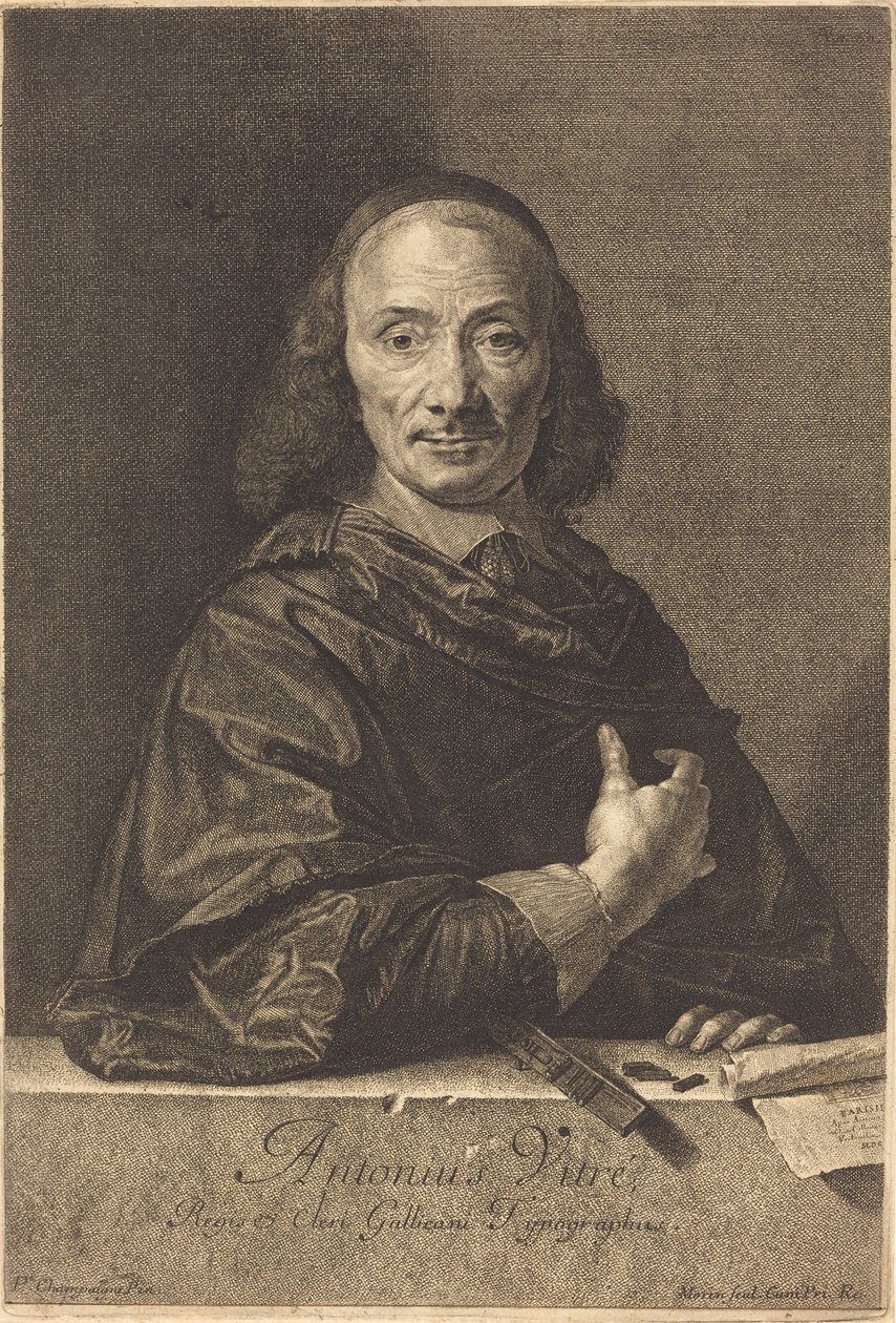 Antoine Vitre by Jean Morin after Philippe de Champaigne